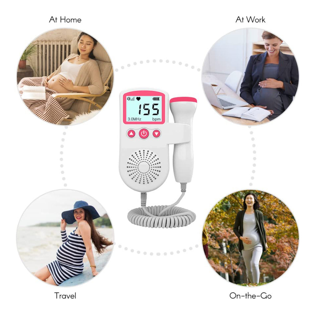👶 Monitor Fetal Doppler de Ultrasonido: Escucha el Corazón de tu Bebé en Casa