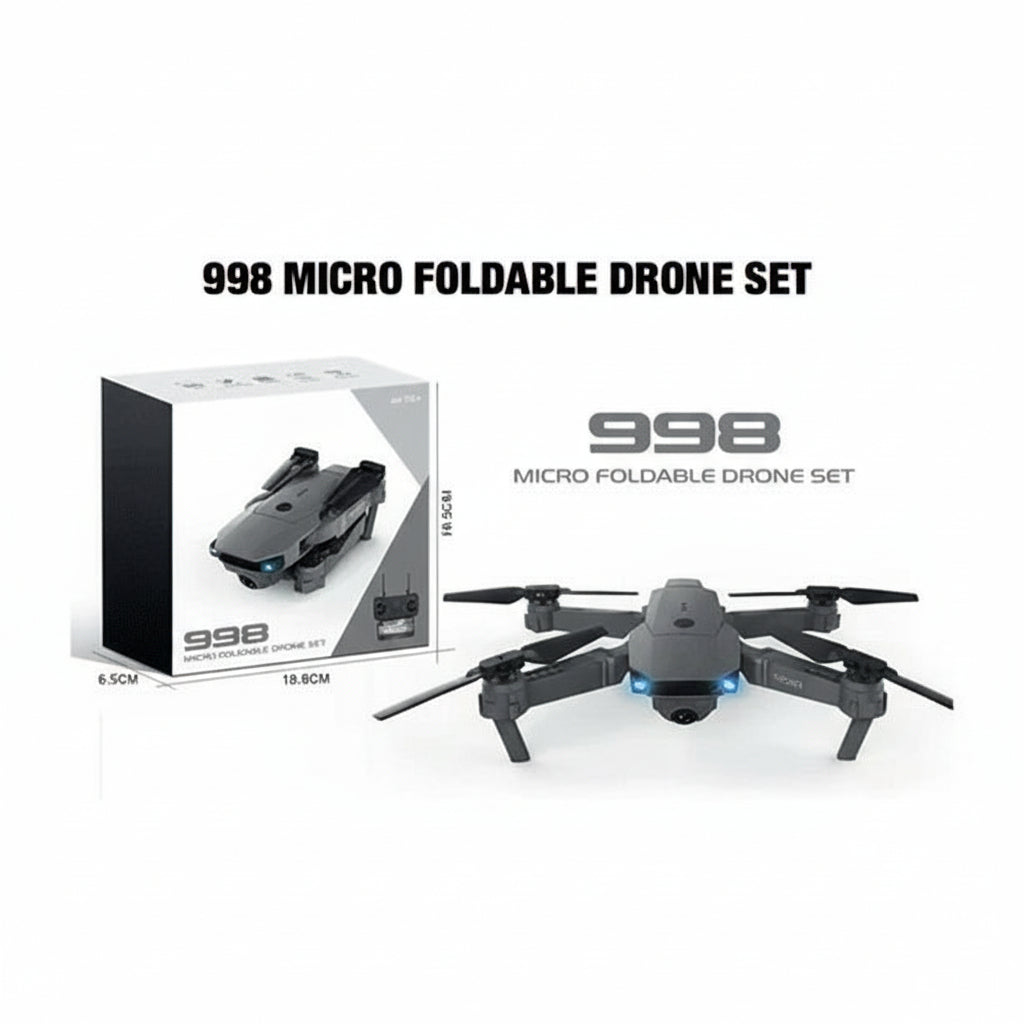 Drone 998 Pro 4k Profesional Dual Cámara Wifi Fp: ¡Captura la Aventura desde el Cielo!